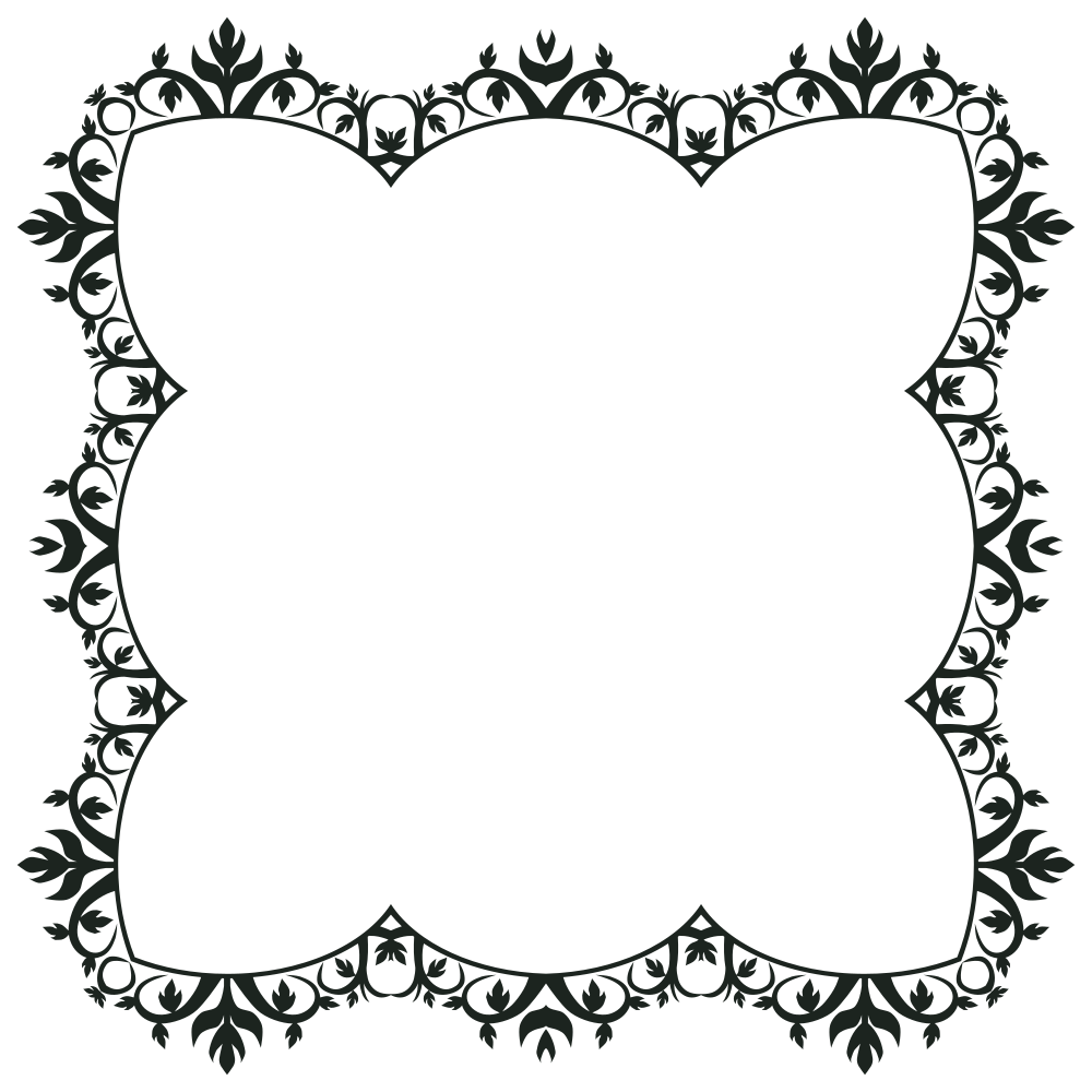 OnlineLabels Clip Art Ornament Frame Extended 5